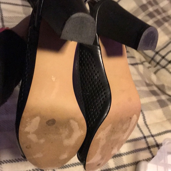 Merona black open toe booties - Picture 4 of 5